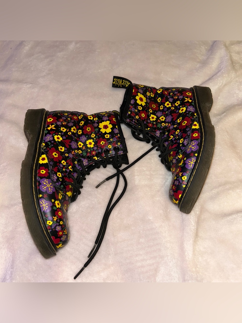 Dr. Martens Girls Delaney Floral Boots